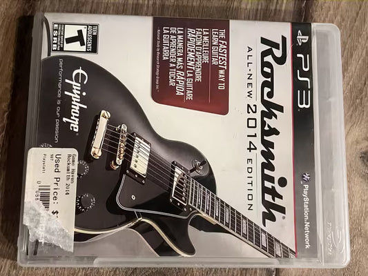 Rocksmith 2014: No Cable (Sony Playstation 3, 2013) CIB
