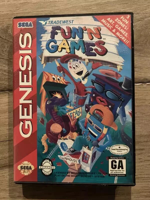 Fun 'N' Games (Sega Genesis, 1993) CIB