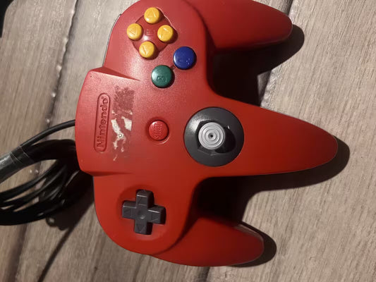 Official OEM Nintendo 64 N64 Wired Controller Red Loose Stick