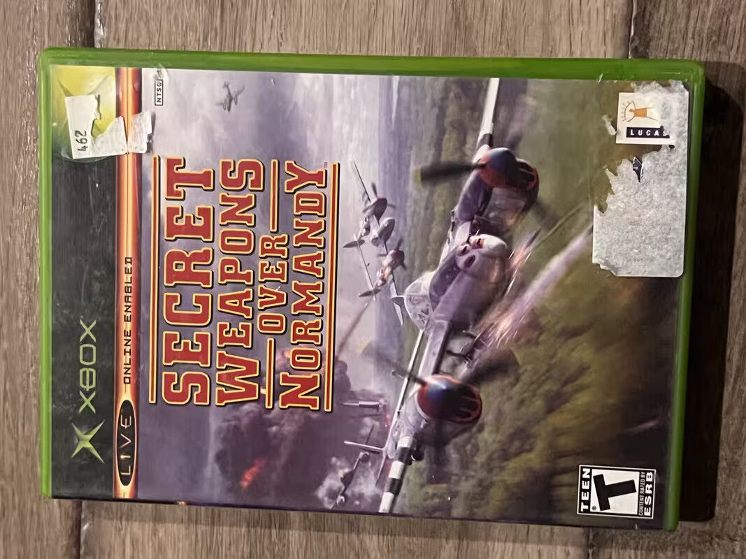 Secret Weapons Over Normandy (Microsoft Xbox, 2003) NO MANUAL