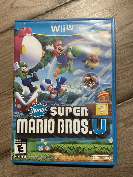 New Super Mario Bros U (Nintendo Wii U, 2012) CIB COMPLETE