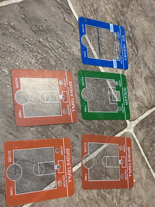 5x Insert Lot for Handheld Console Soccer Basketball Ice Hockey
