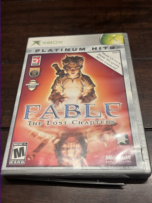 Fable The Lost Chapters [Best Of Platinum Hits] (Microsoft Xbox, 2005) NO MANUAL