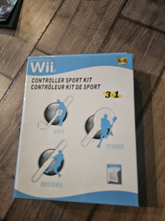 Sports Kit For Wii 3 In 1 C2 Tech Golf, Baseball, Tennis