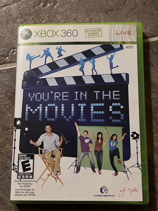 You're in the Movies (Microsoft Xbox 360, 2008) CIB COMPLETE