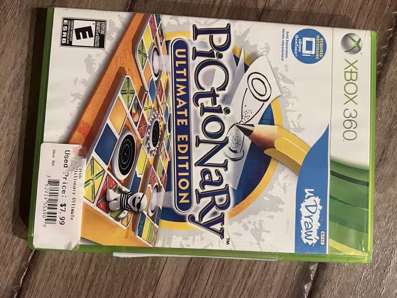 Pictionary: Ultimate Edition (Microsoft Xbox 360, 2011) NO MANUAL