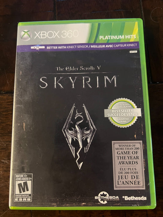The Elder Scrolls V: Skyrim {Platinum Hits} (Microsoft Xbox 360, 2011) CIB