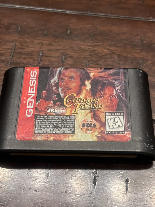 Cutthroat Island (Sega Genesis, 1995) CART ONLY