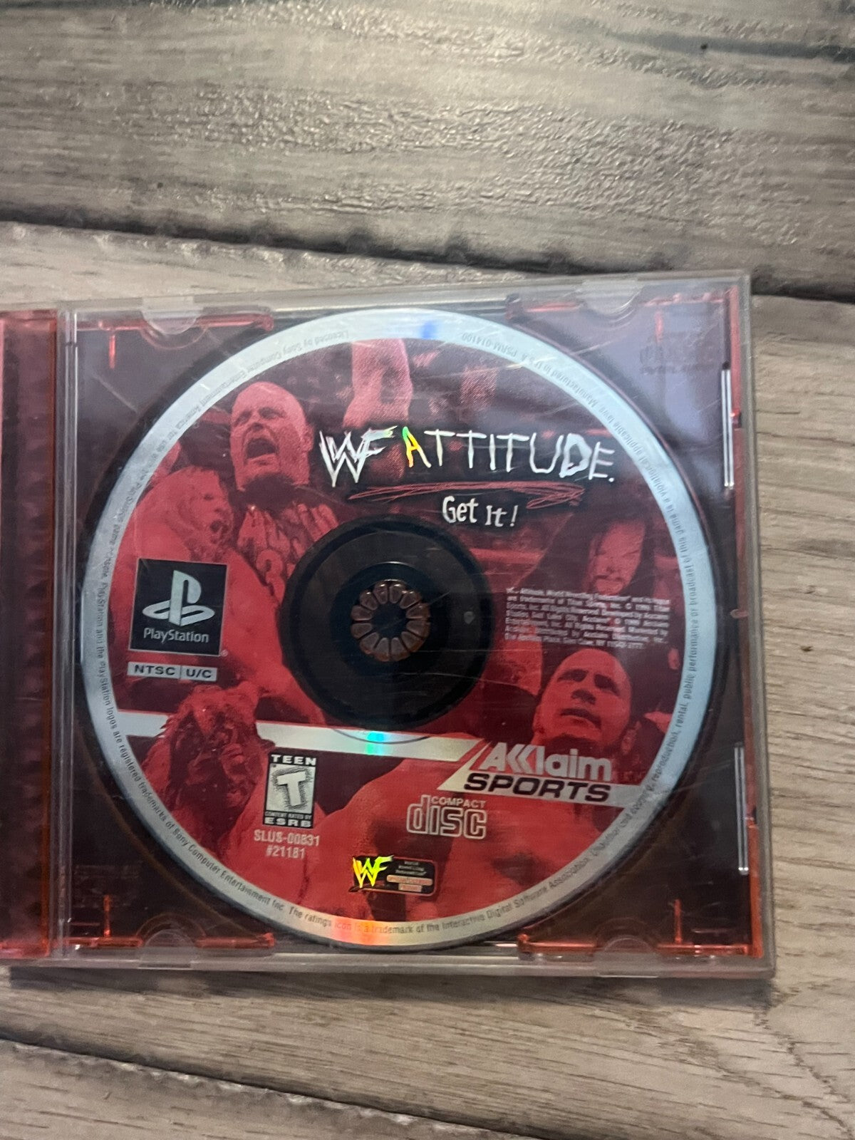 WWF Attitude (Sony PlayStation 1, 1999) NO MANUAL