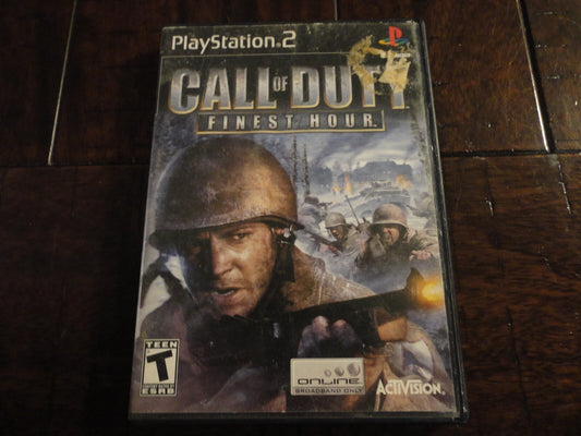 Call of Duty: Finest Hour (Sony PlayStation 2, 2004) NO MANUAL
