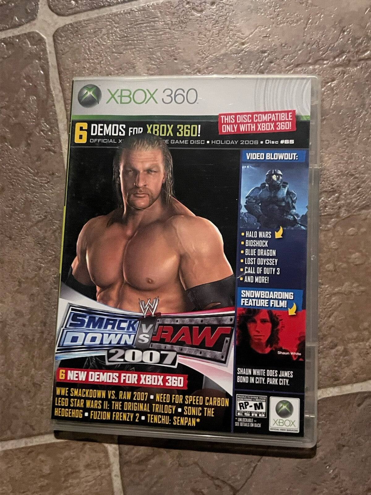 Official Xbox Magazine Xbox 360 Demo Disc #65 Smackdown Vs Raw 2007 CIB