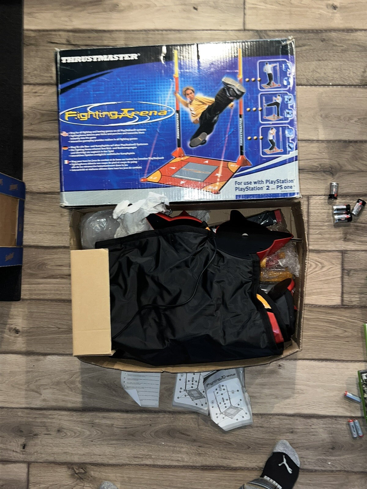 Rare Thrustmaster Fighting Arena PS2/PS1 Great Condition Cib Everything Included