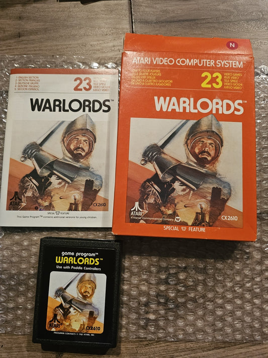 Warlords (Atari 2600, 1981) CIB COMPLETE INTERNATIONAL