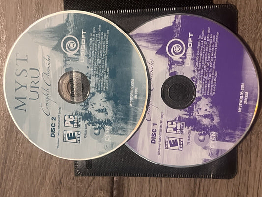 Myst Uru Complete Chronicles (PC Video Game CD, 2003) DISCS ONLY