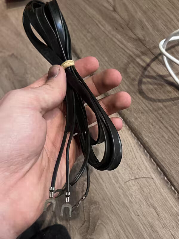 Vintage Flat Wire Radio Or Television Antenna Black