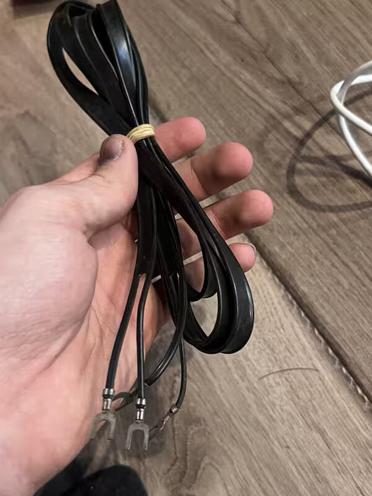 Vintage Flat Wire Radio Or Television Antenna Black