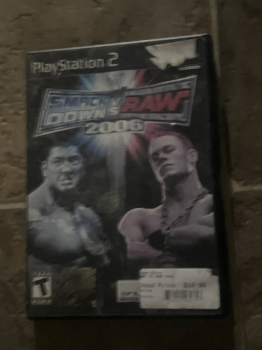 WWE SmackDown vs. Raw 2006 (Sony PlayStation 2 PS2, 2005) NO MANUAL