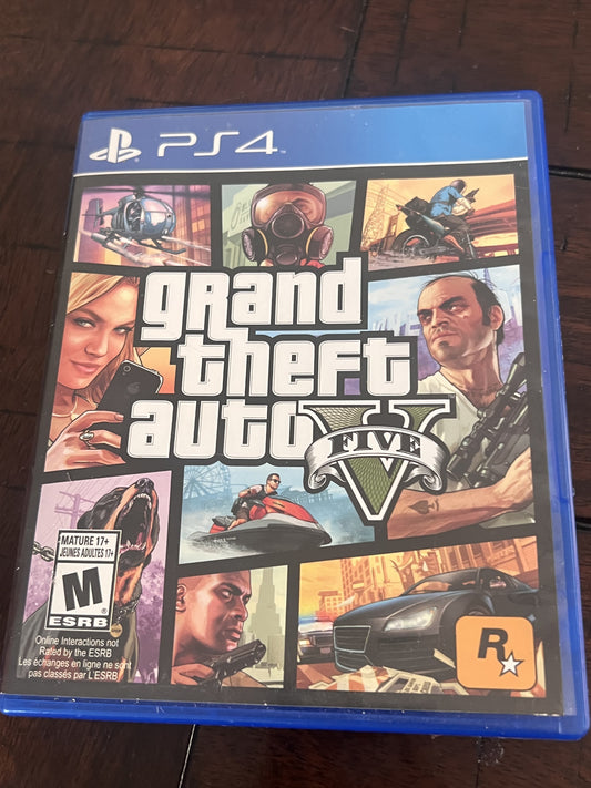 Grand Theft Auto V (Sony Playstation 4 PS4, 2014) CIB COMPLETE