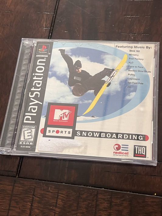MTV Sports Snowboarding (Sony Playstation 1 PS1, 1999) CIB COMPLETE