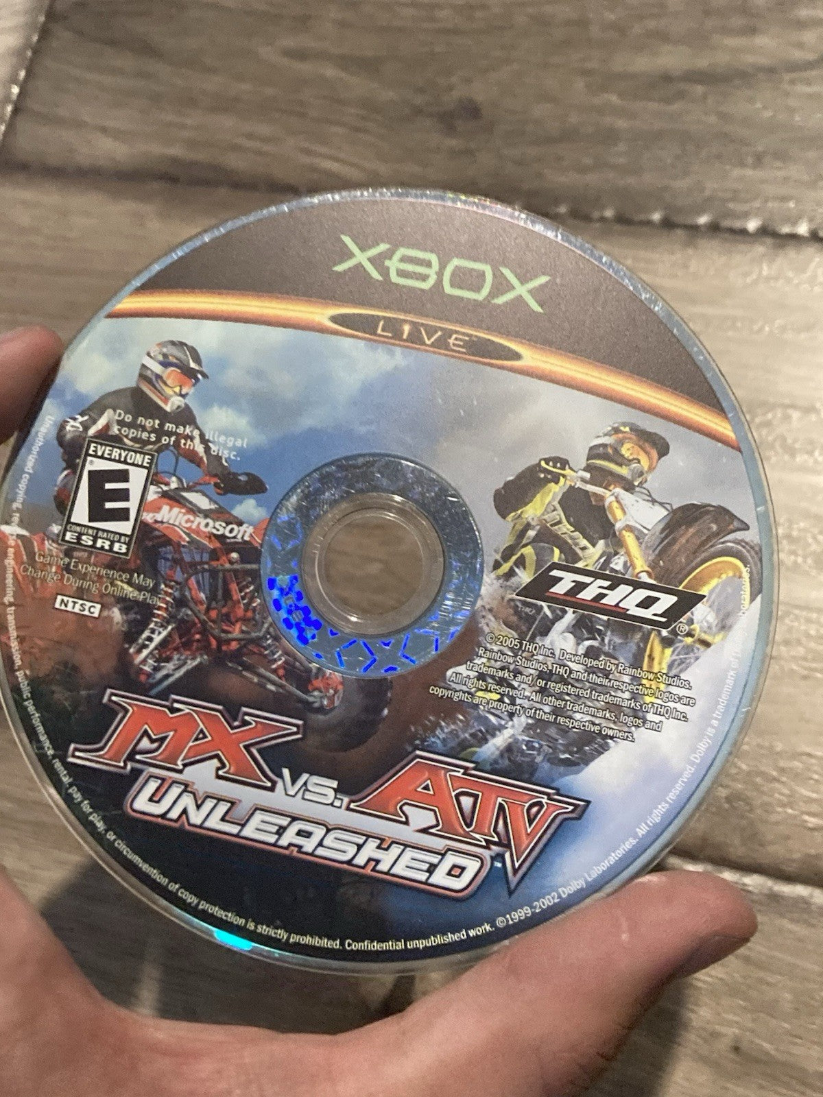 MX vs. ATV Unleashed (Microsoft Xbox, 2005) DISC ONLY