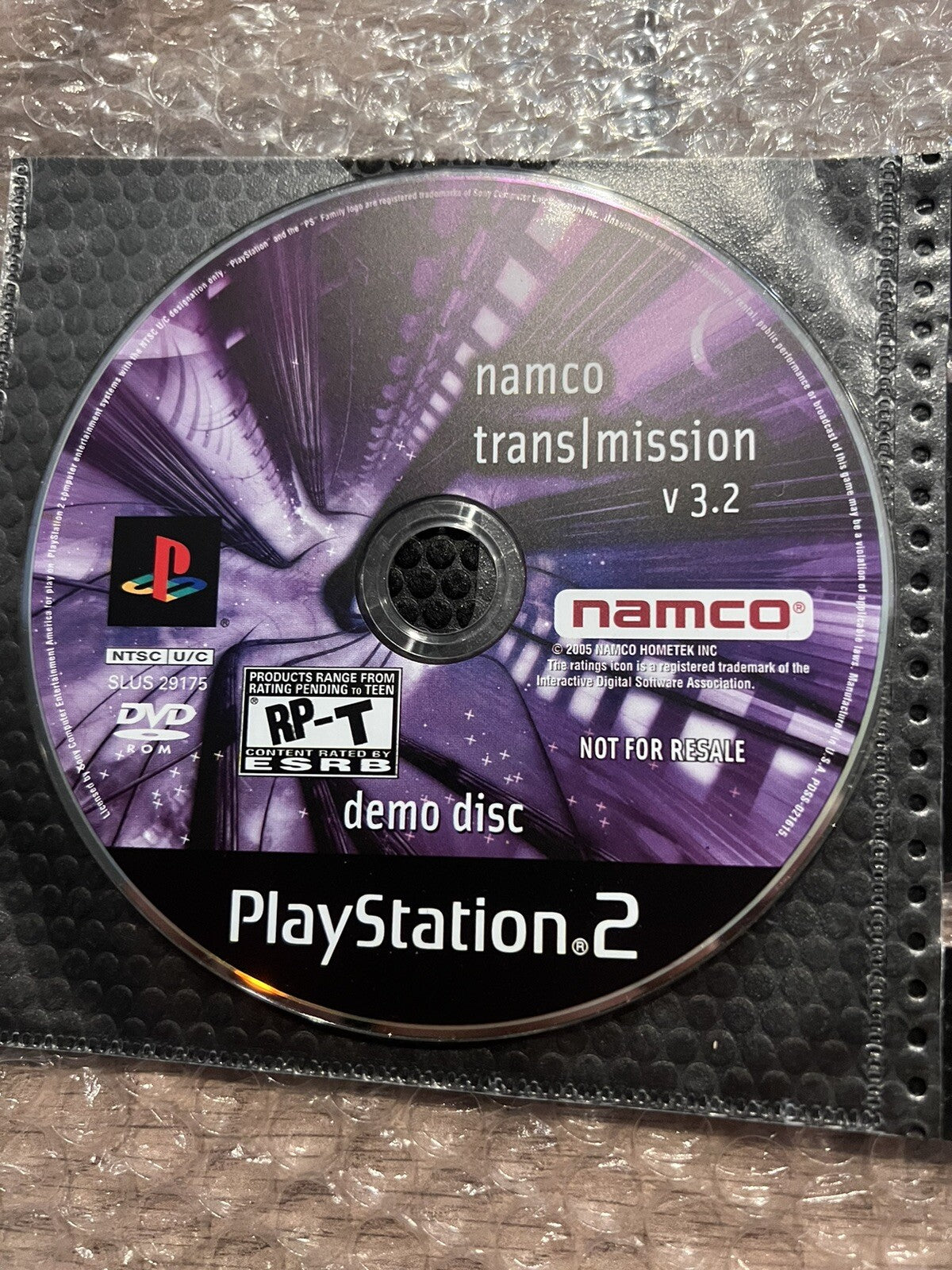 Namco Transmission v3.2 Demo Disc (Sony Playstation 2 PS2, 2005) DISC ONLY