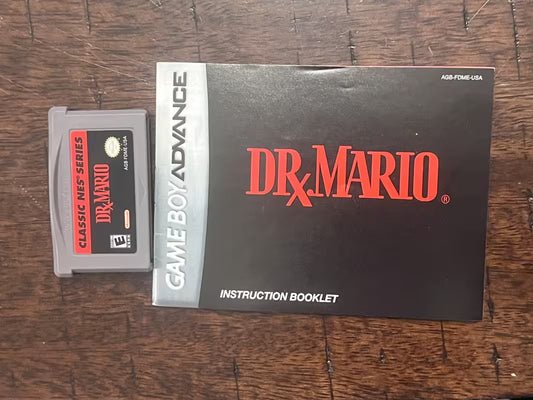 Dr Mario Classic NES Series (Nintendo Game Boy Advance, 2004) CART + MANUAL ONLY