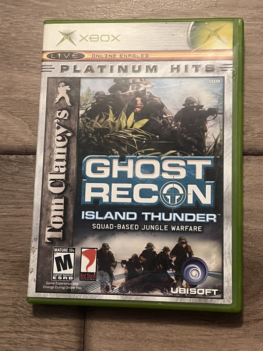 Tom Clancy's: Ghost Recon Island Thunder (Microsoft Xbox, 2003) CIB COMPLETE