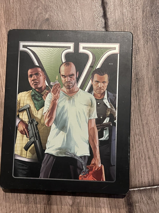 Grand Theft Auto V 5 Steelbook (Sony Playstation 3, 2013) CIB COMPLETE