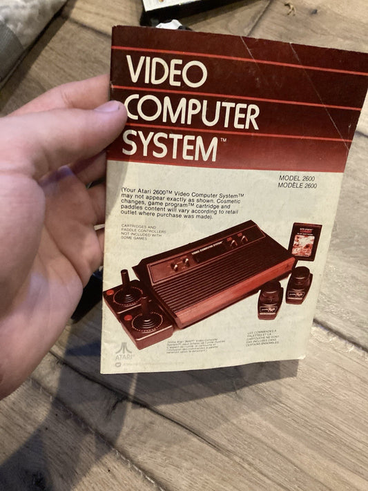 Atari Video Computer System Owners Manual Model 2600