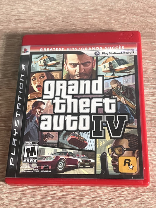 Grand Theft Auto IV (PlayStation 3, PS3 2008) NO MANUAL