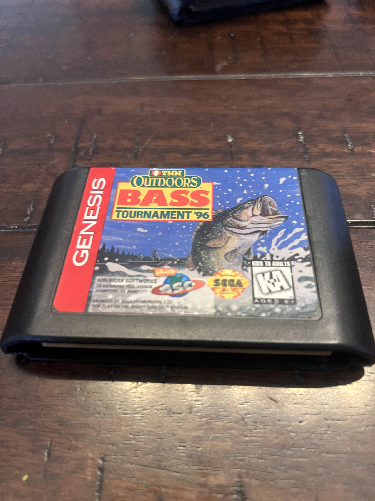 TNN Outdoors Bass Tournament '96 (Sega Genesis, 1996) CART ONLY