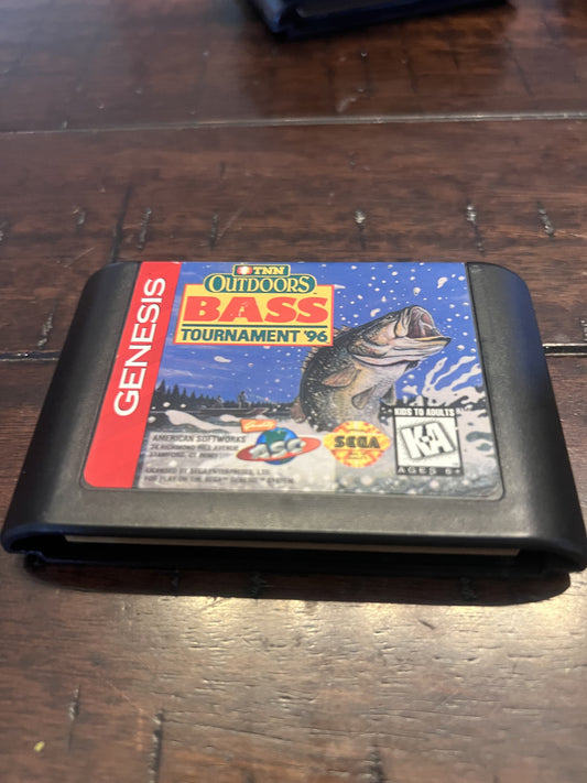 TNN Outdoors Bass Tournament '96 (Sega Genesis, 1996) CART ONLY