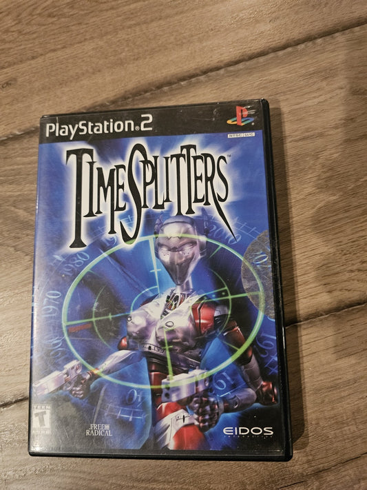 Time Splitters (Sony Playstation 2 PS2, 2000) CIB COMPLETE