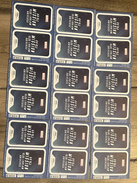 2024 Loblaw Marvel: Go on a Mission 9 Unopened Packs of 4 - 36 Total Cards