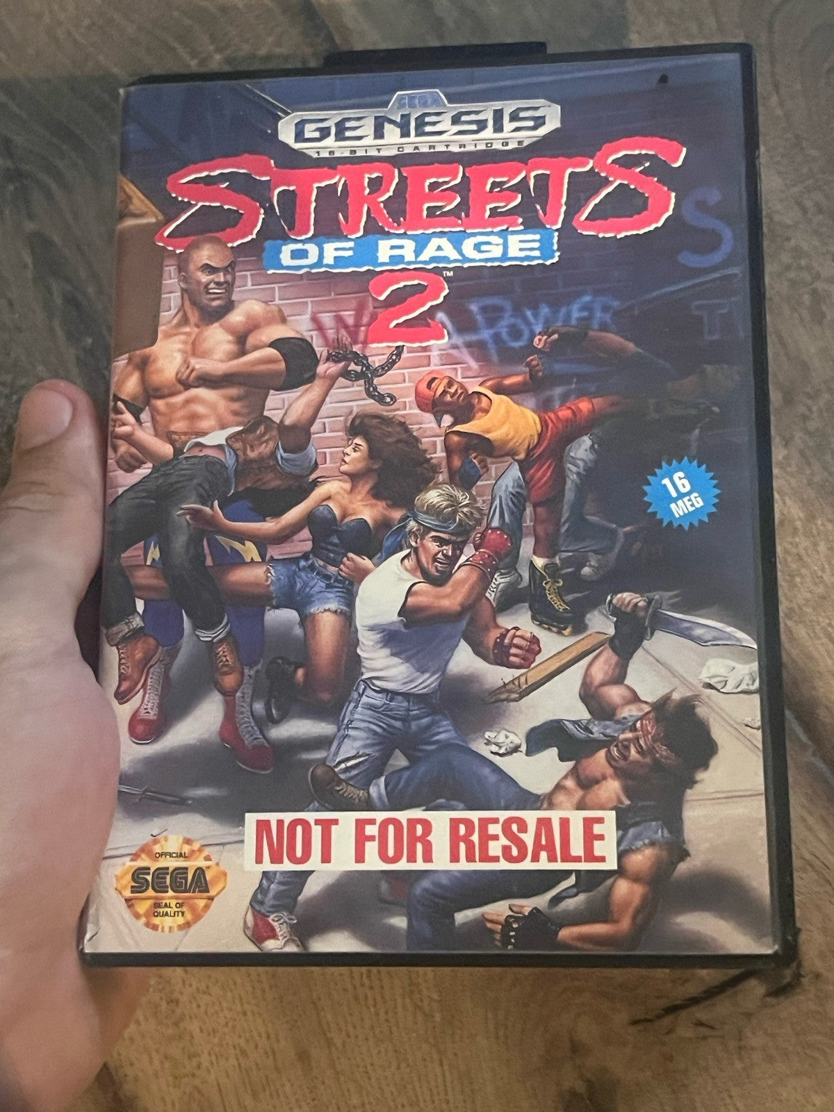 Streets of Rage 2: Not For Resale (Sega Genesis, 1992) ARTWORK ONLY CASE