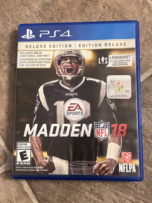 Madden NFL 18 [Deluxe Edition] (Sony Playstation 4 PS4, 2017) CIB COMPLETE