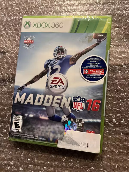 Madden NFL 16 (Microsoft Xbox 360, 2015) BRAND NEW SEALED