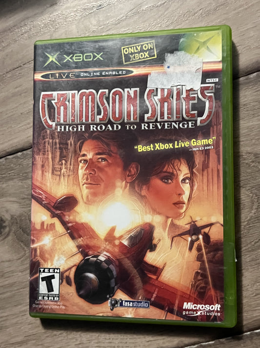 Crimson Skies (Microsoft Xbox, 2003) NO MANUAL