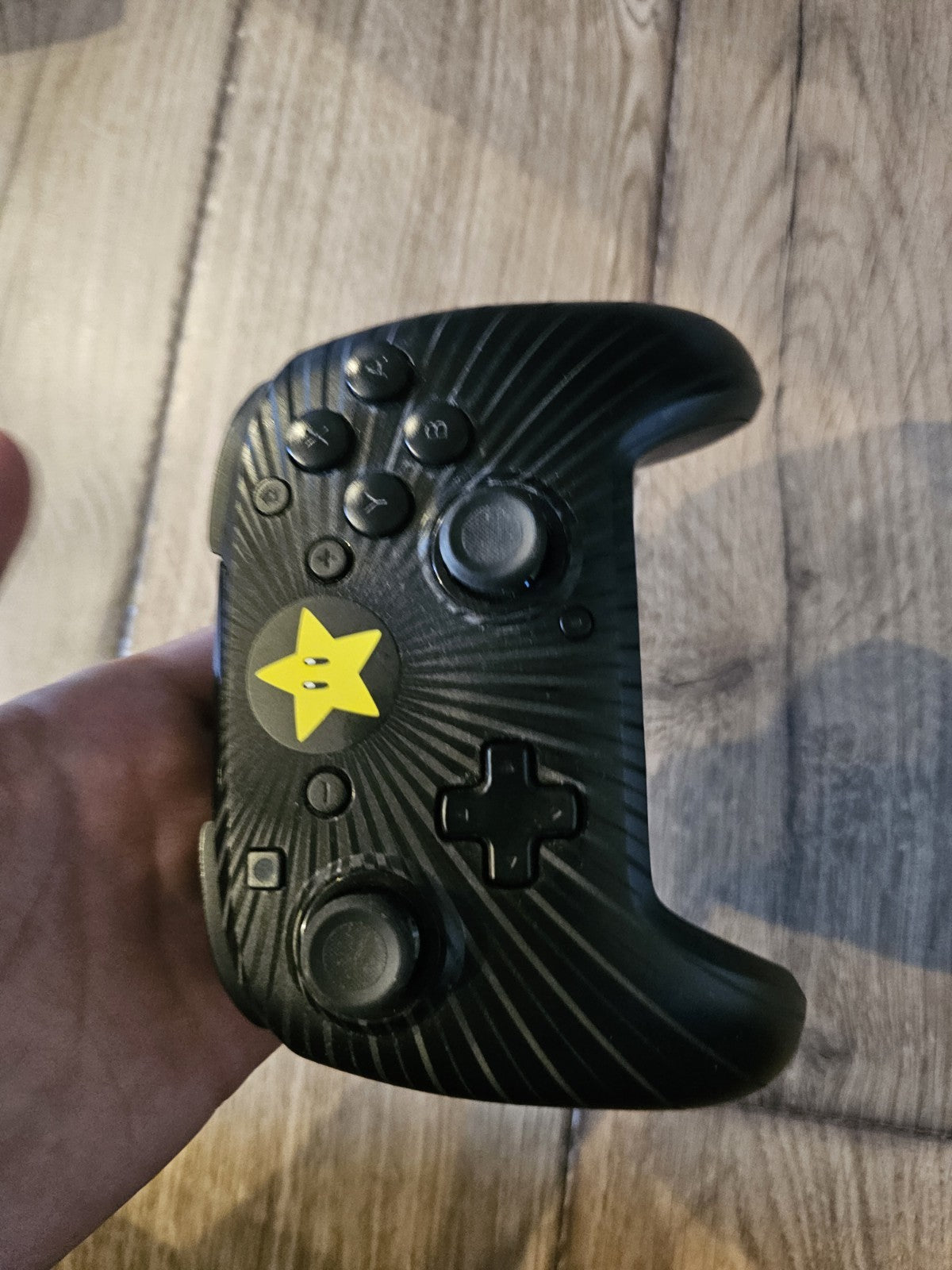 Nintendo Switch Faceoff Wired Pro Controller Mario Star Black PDP