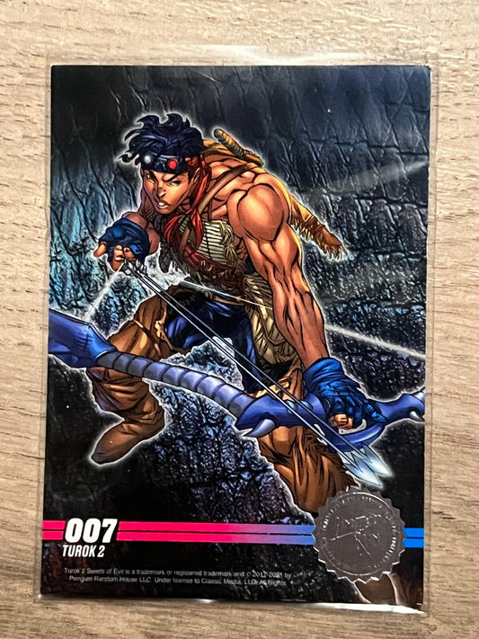 Limited Run Games Silver Trading Card Series 3 007 #7: Turok 2 Dinosaur Hunter