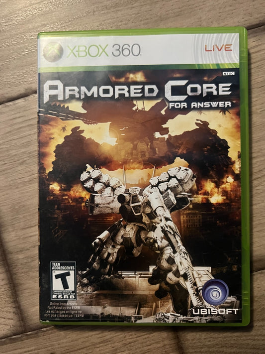Armored Core For Answer (Microsoft Xbox 360, 2008) CIB