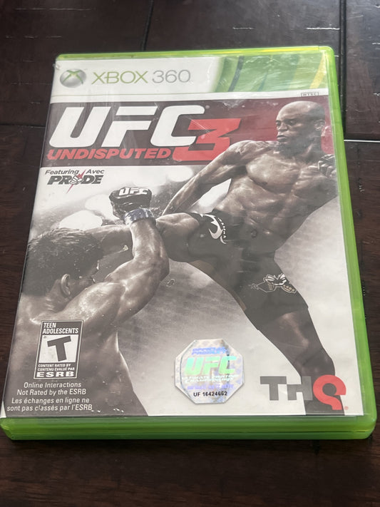 UFC Undisputed 3 (Microsoft Xbox 360, 2012) CIB COMPLETE