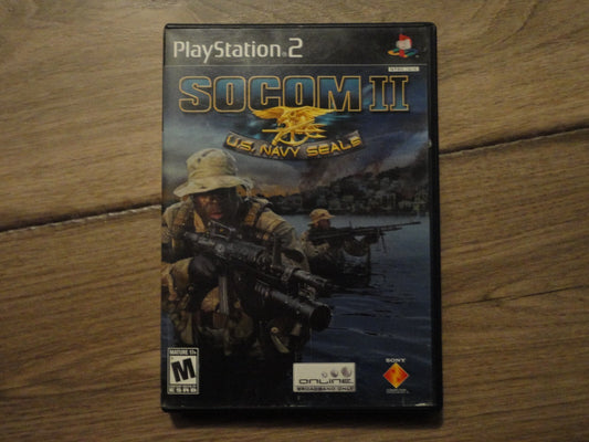 SOCOM II: U.S. Navy SEALs (Sony PlayStation 2, 2003) READ