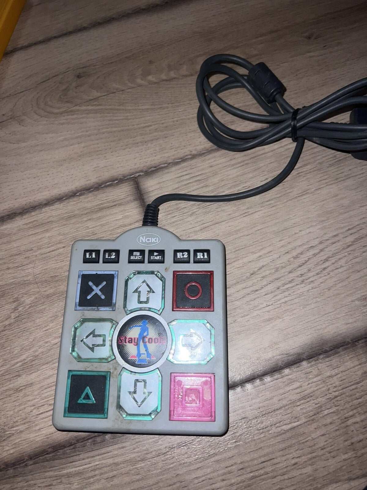 Naki Wired Playstation PS2 DPR Dance Revolution 2 Handheld Controller Pad
