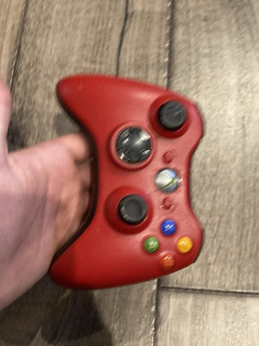 Genuine OEM Microsoft Xbox 360 Resident Evil Red Wireless Controller Works