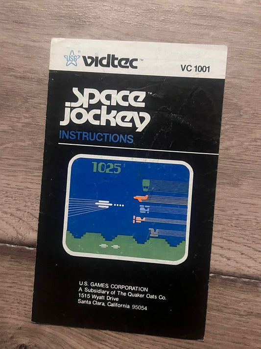 Space Jockey (Atari 2600, 1982) MANUAL ONLY