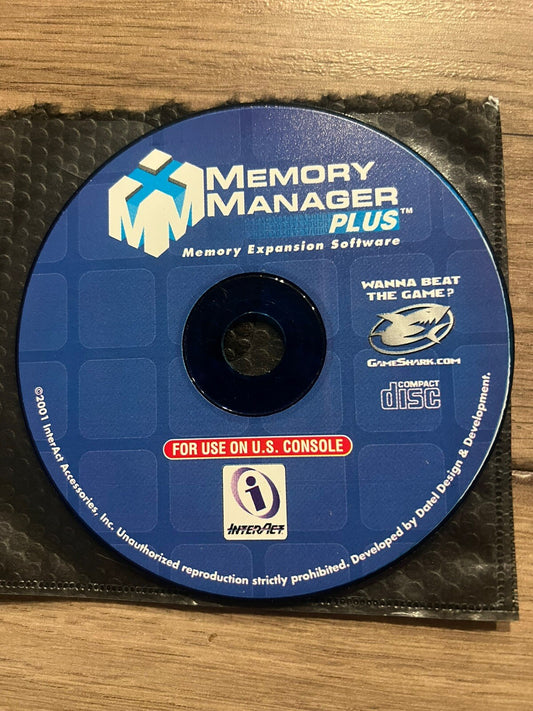GameShark Memory Manager Plus Expansion Software Sony Playstation 2 DISC ONLY