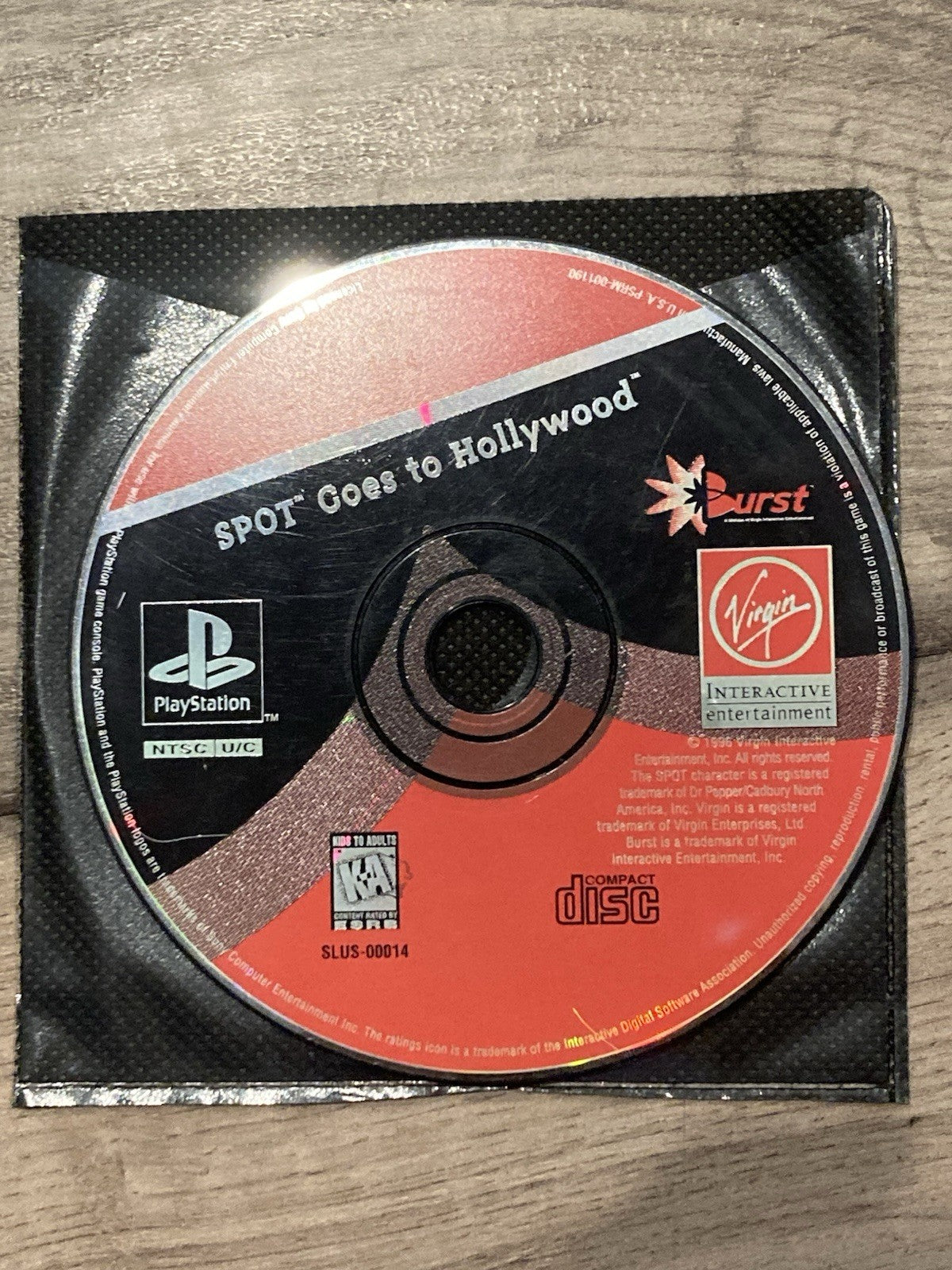Spot Goes to Hollywood (Sony PlayStation 1, 1996) DISC ONLY