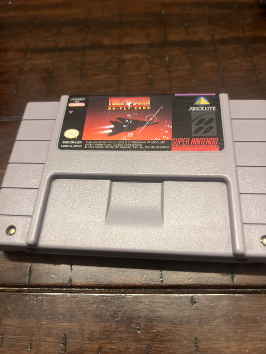 Turn and Burn No Fly Zone (Super Nintendo SNES, 1994) CART ONLY