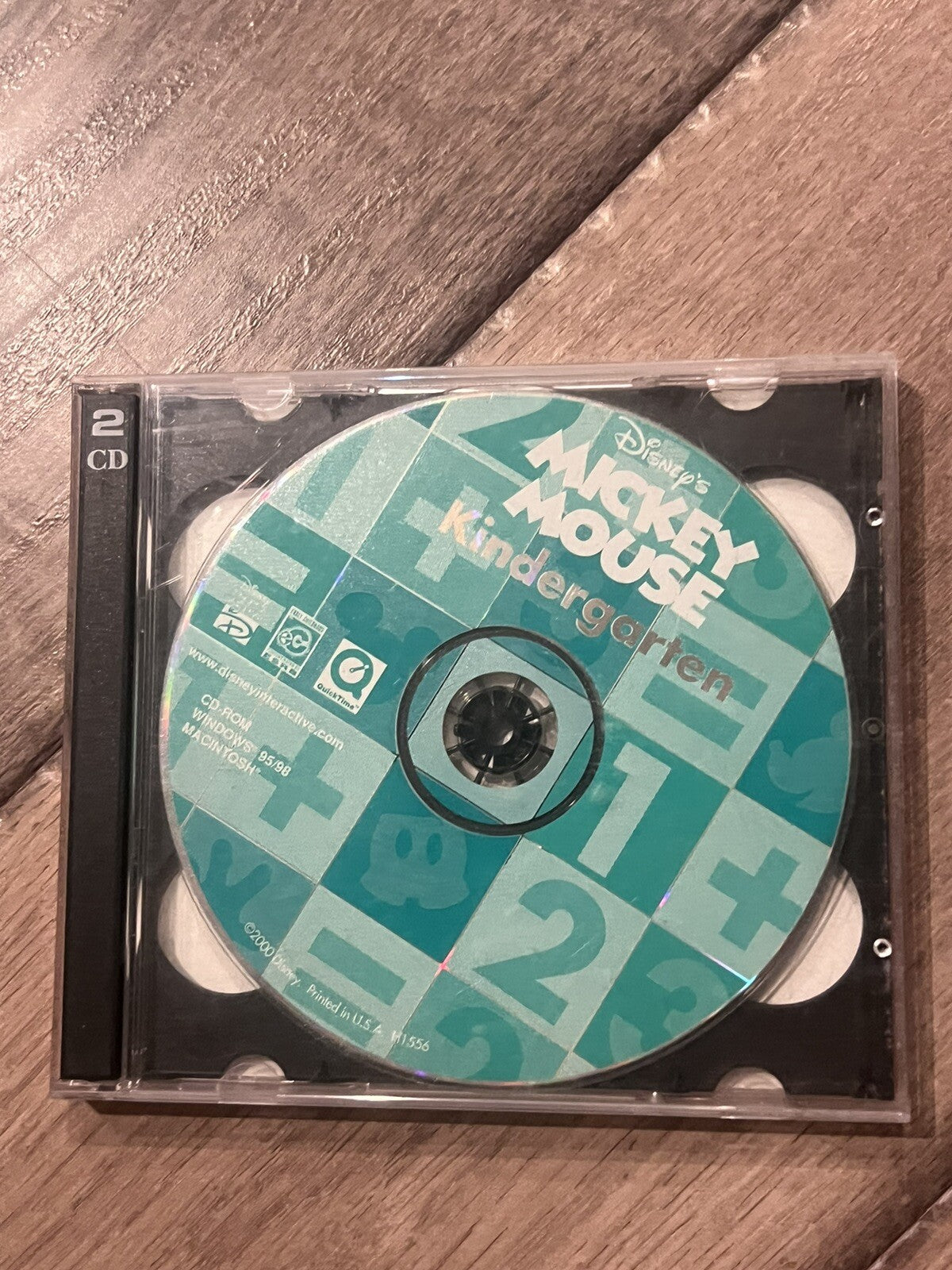 Disney Learning Program : Kindergarten (PC CD-ROM Windows/Mac, 2000) NO ARTWORK